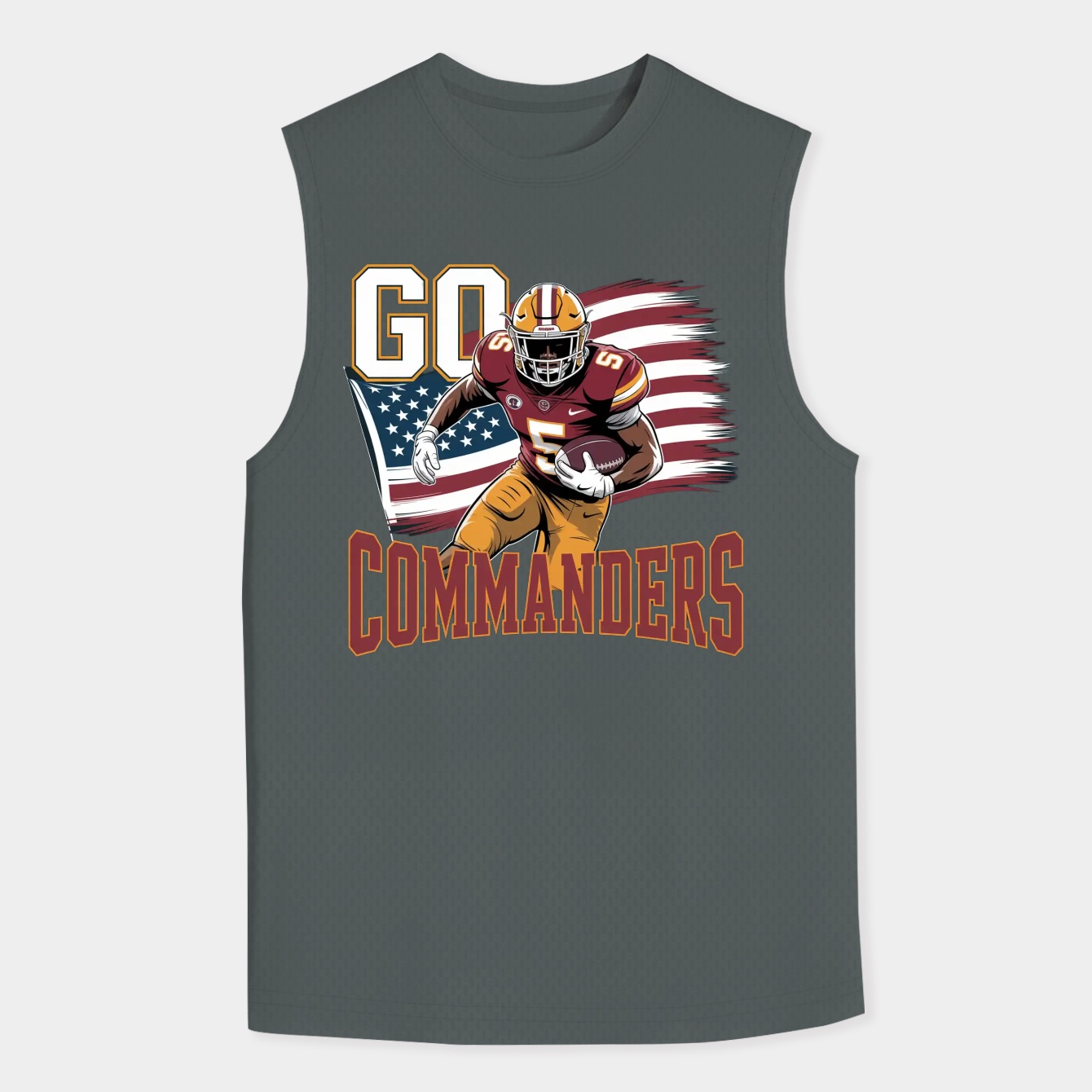 Go Commanders #38 Men's Big & Tall Tank Top