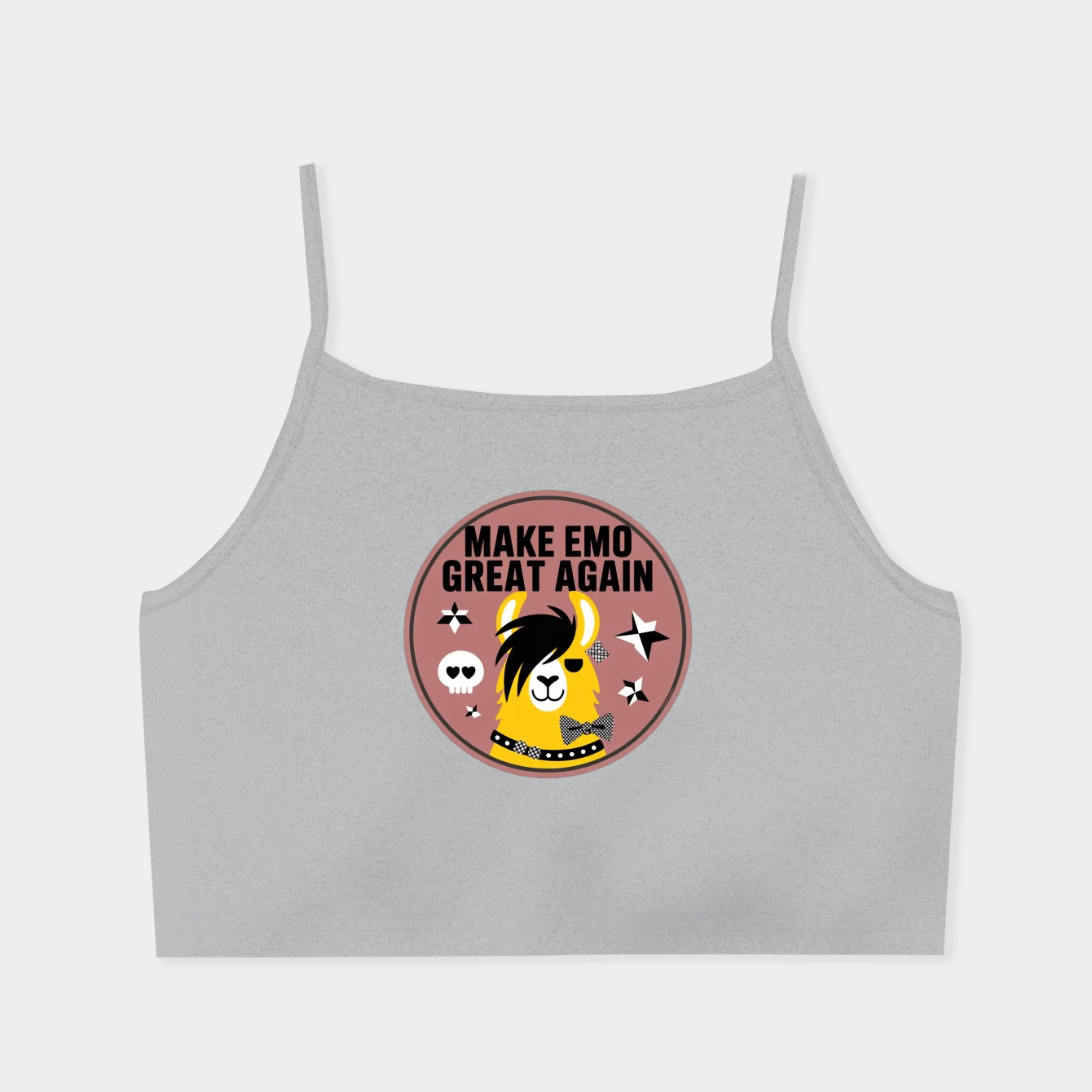 Make Emo Great Again Badge Women's  Spaghetti Strap Tank Top