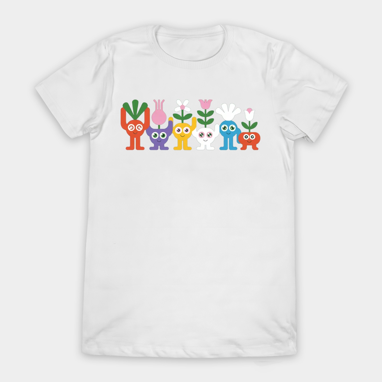 cute pikmin pattern blue Women's T-Shirt