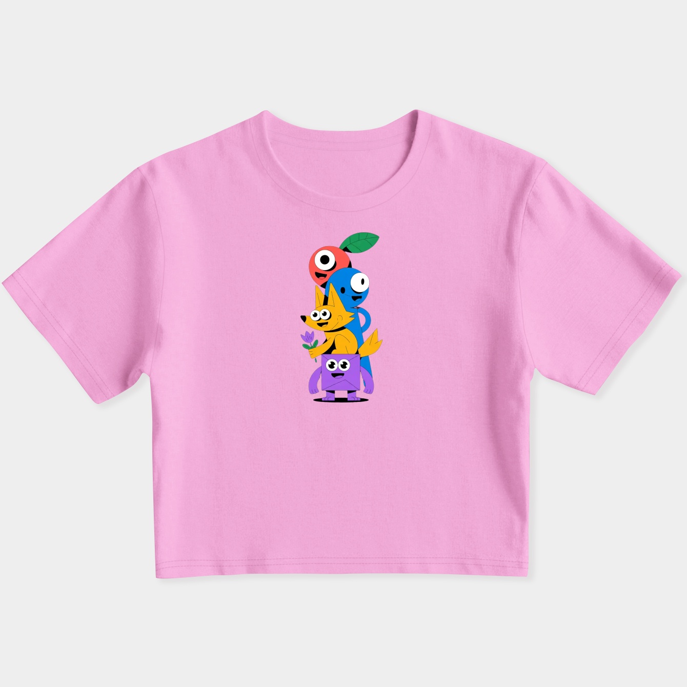 Pikmins Character Stack Women's Slim Fit Baby Tee
