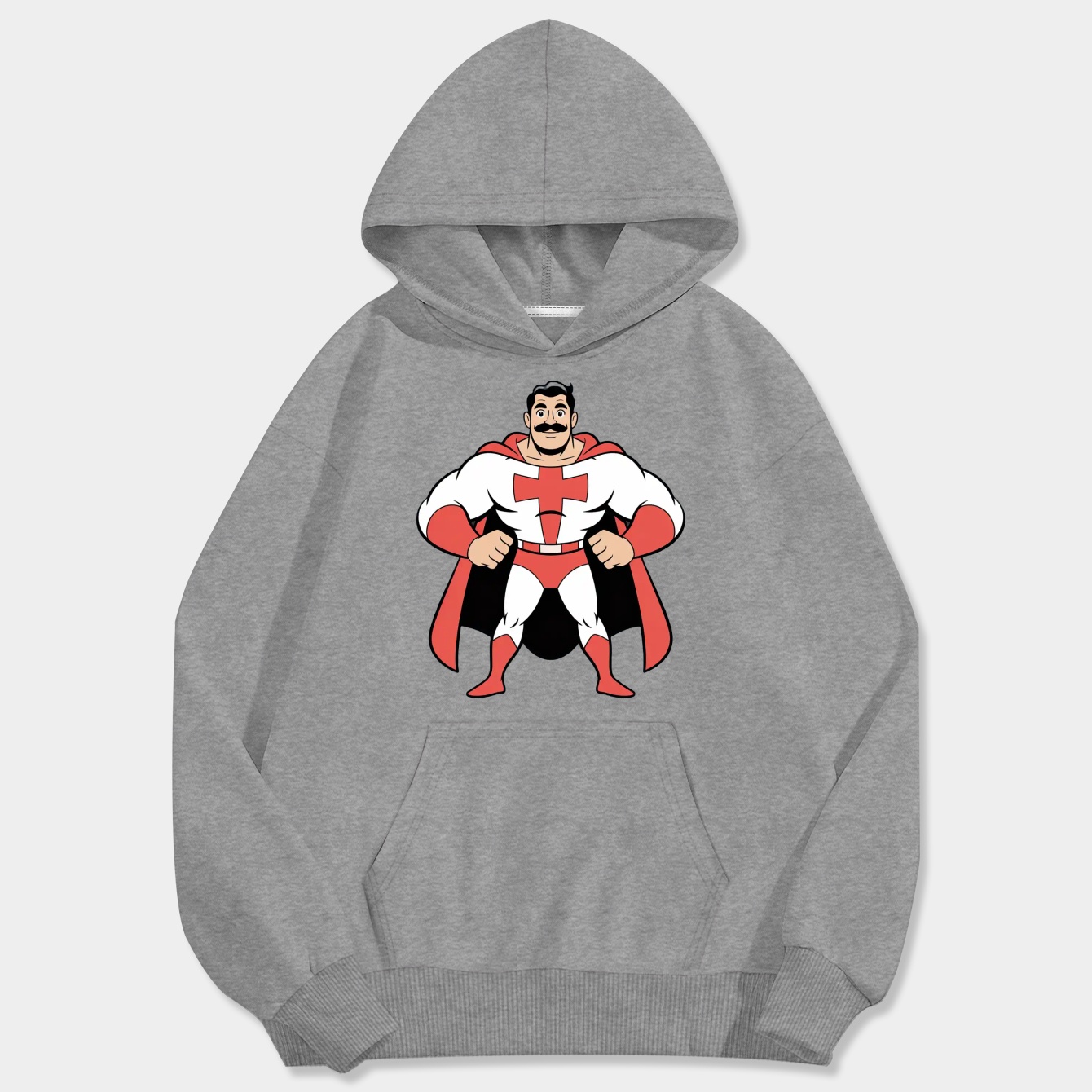Omni-Maniac Invincible Cuphead parody 1930s rubberhose vintage cartoon style Men's Big & Tall Hoodie