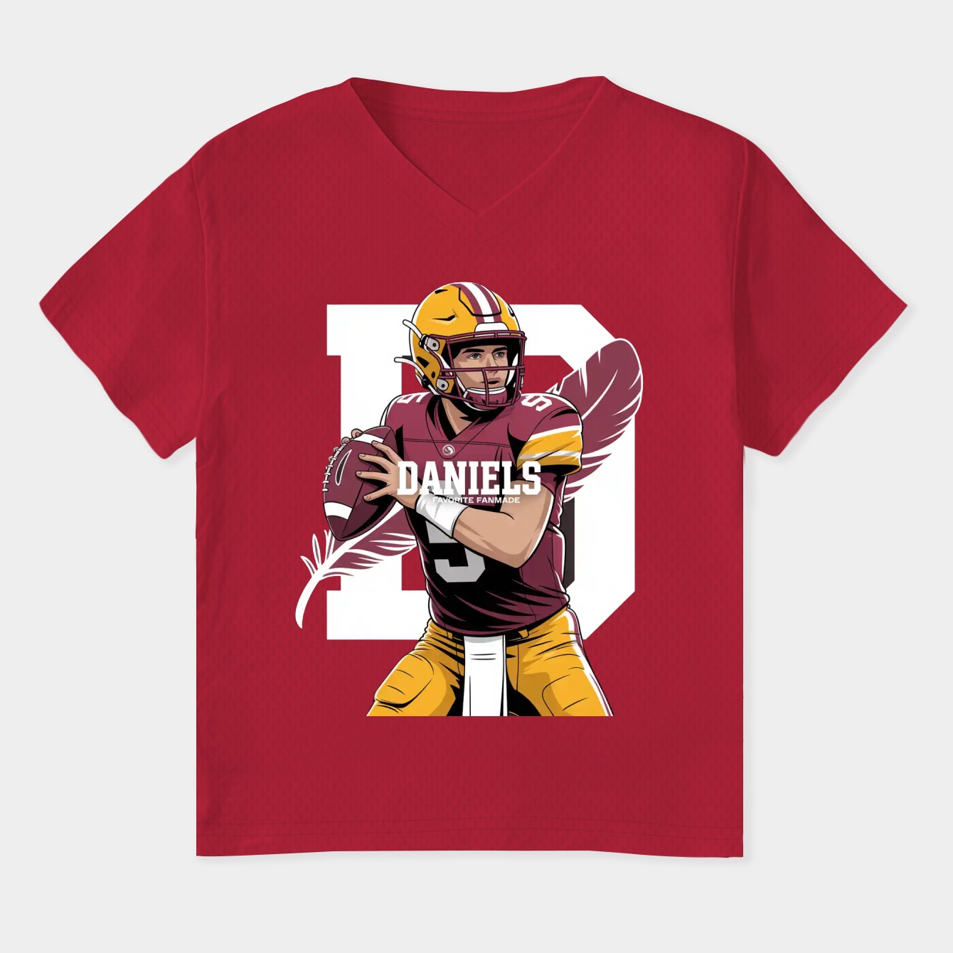 JD5 QB 1 Women's Plus Size V-Neck T-Shirt