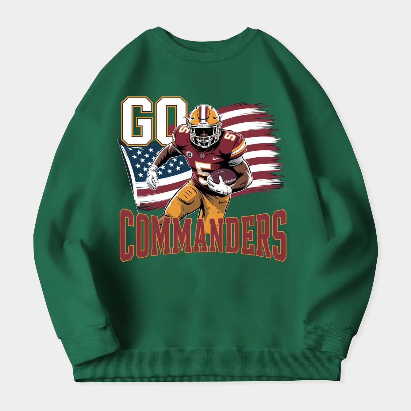 Go Commanders #38 Women's Plus Size Sweatshirt