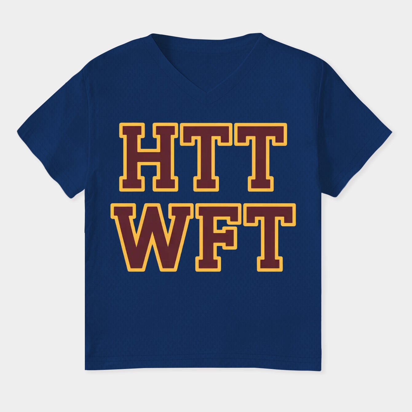 HTTWFT Bold White Design Women's Plus Size V-Neck T-Shirt