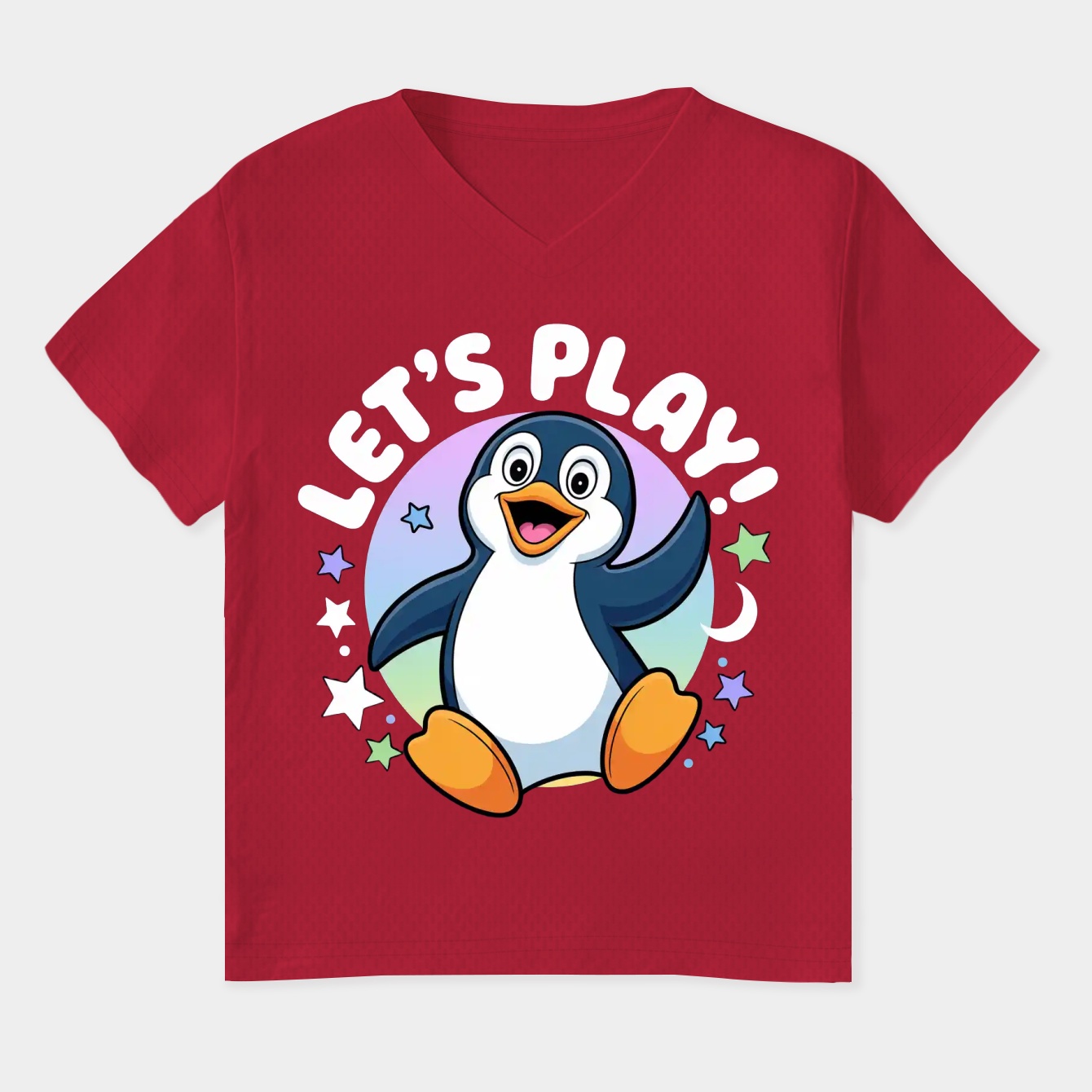Let's Play! Women's Plus Size V-Neck T-Shirt