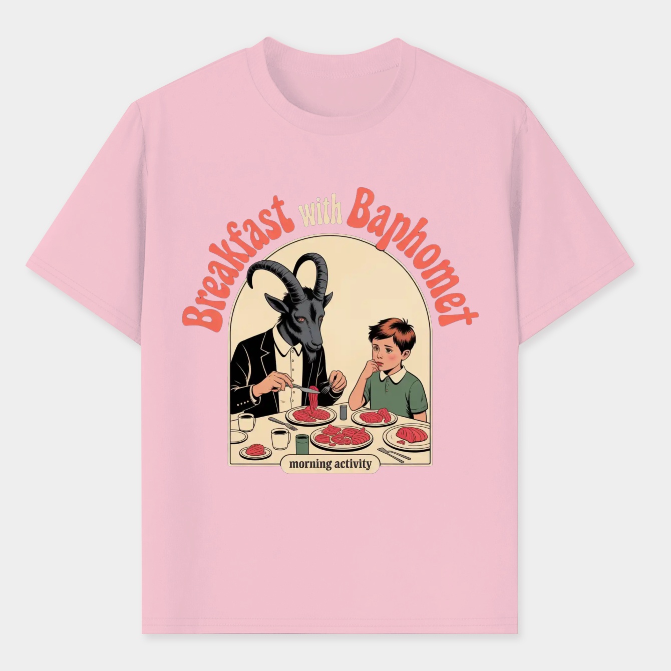 Breakfast with Baphomet Men's T-Shirt
