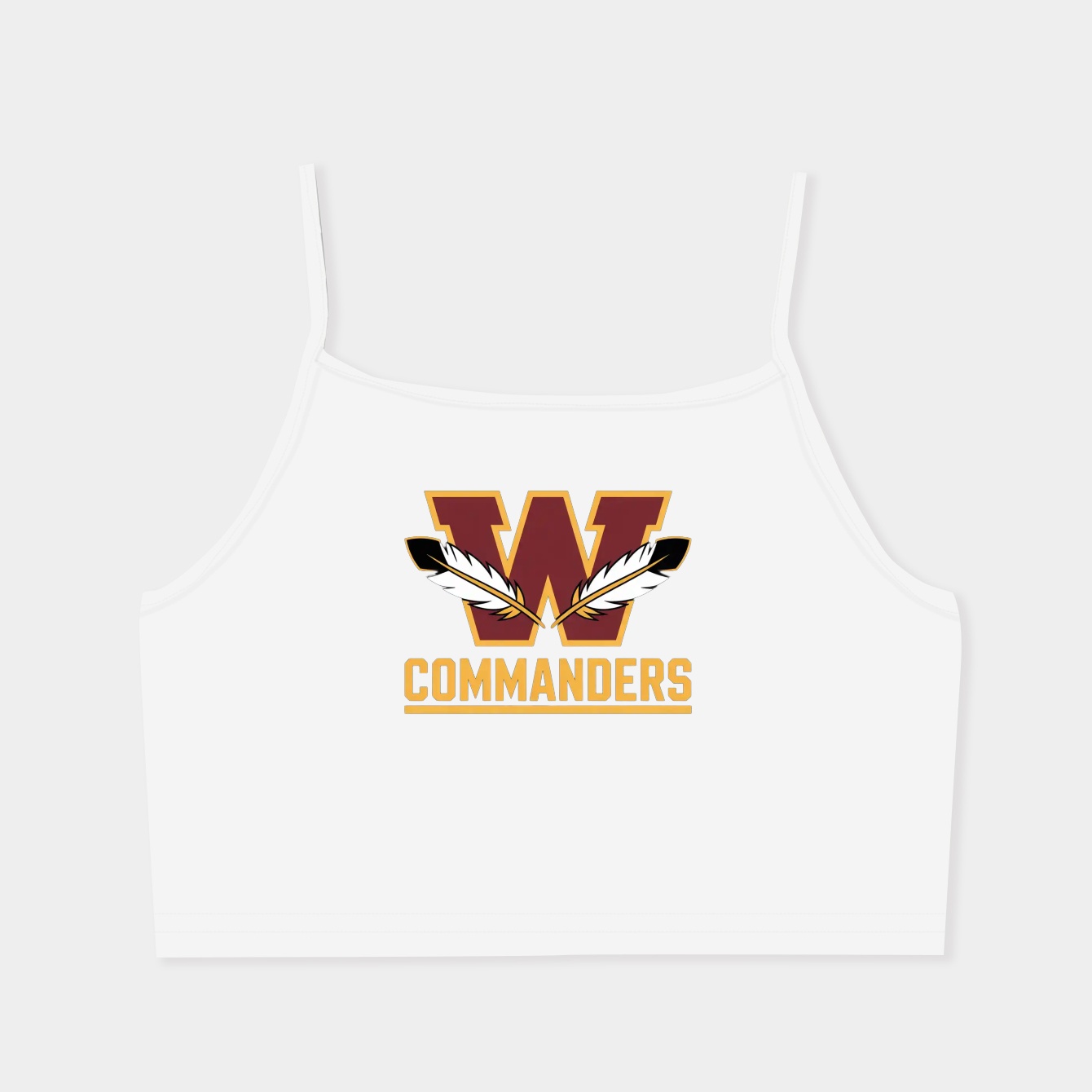 washington-commanders team logo Women's  Spaghetti Strap Tank Top