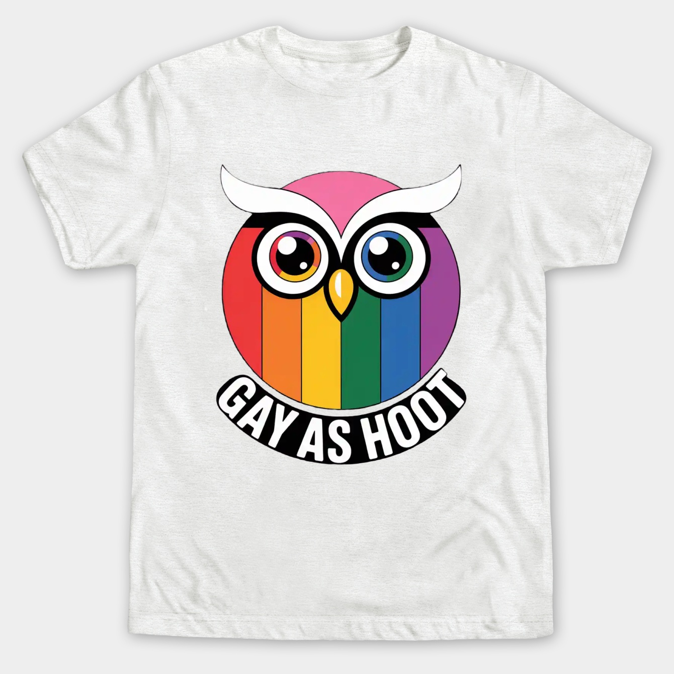 Pride Hooty Men's Big & Tall T-shirt