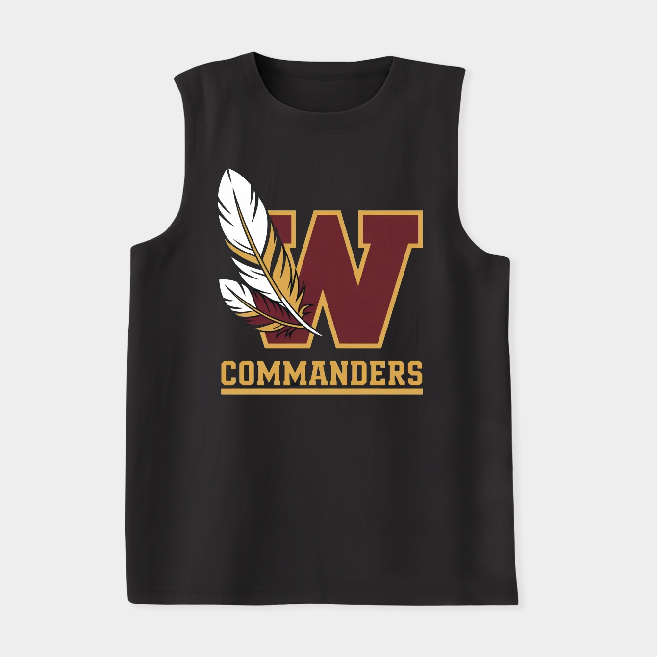 Feathers Washington Commanders #97 Women's Soft Tank Top