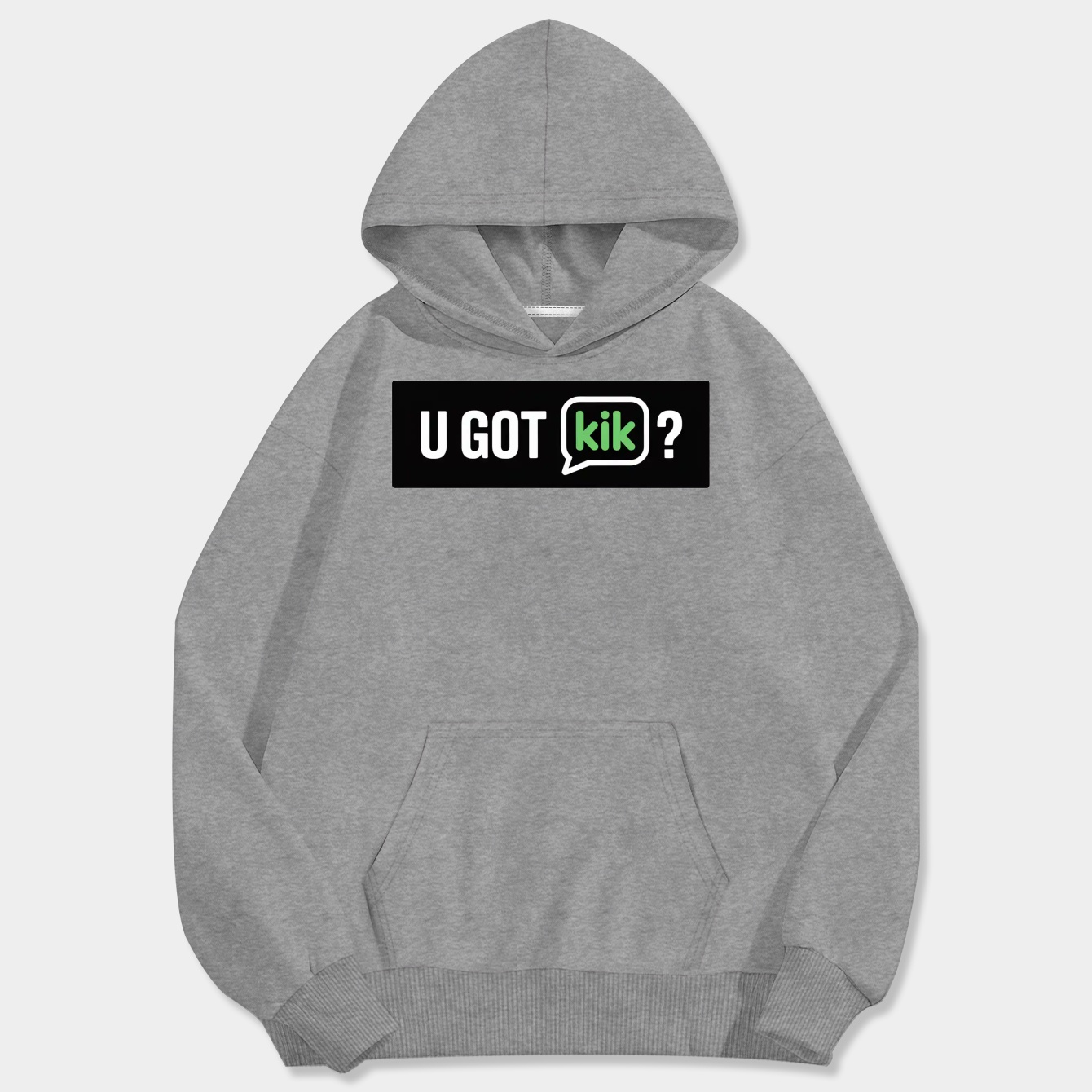 U got kik? Men's Big & Tall Hoodie