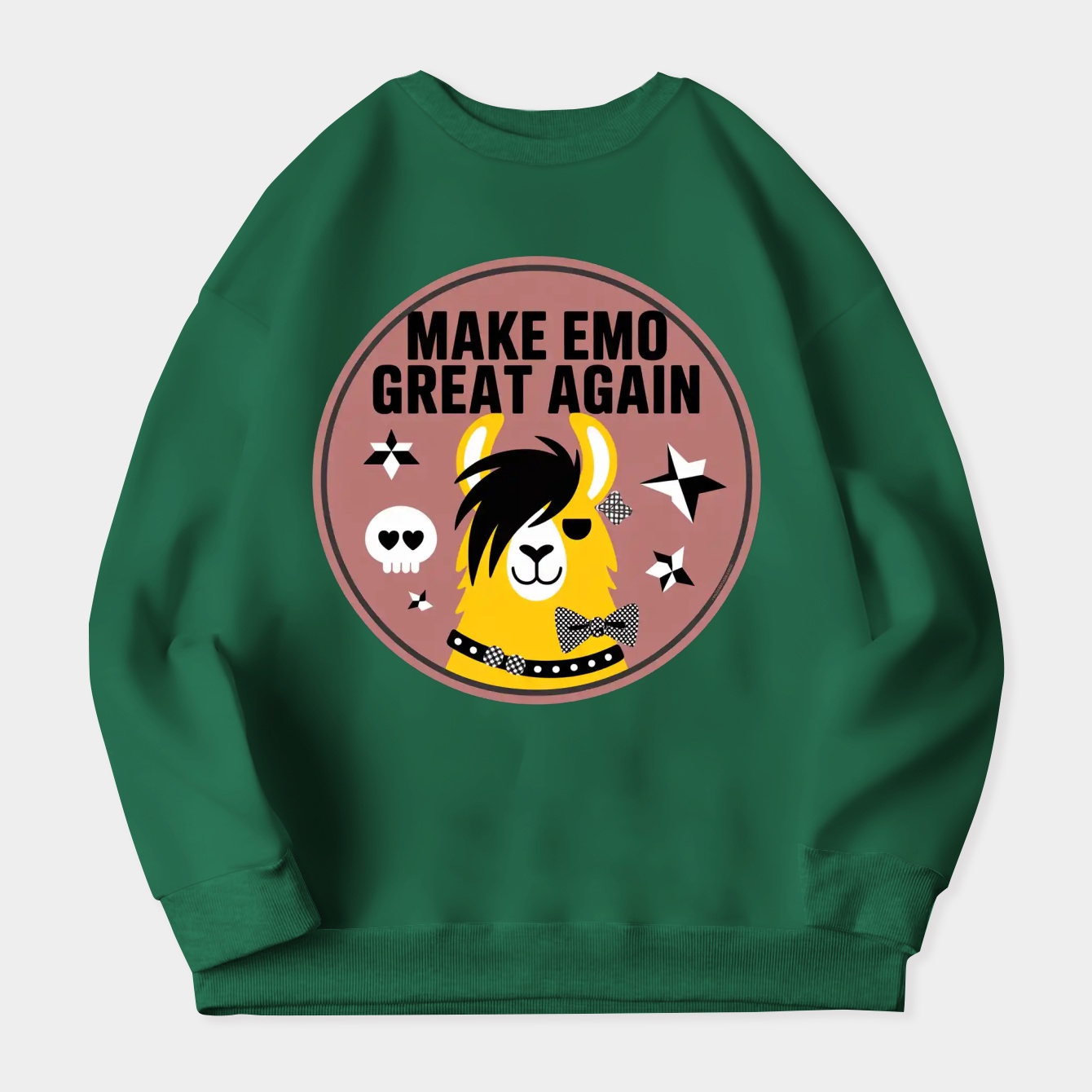 Make Emo Great Again Badge Women's Crewneck Sweatshirt
