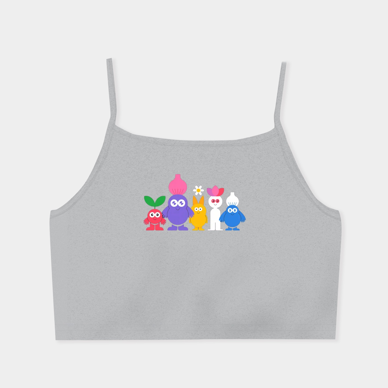 cute pikmin pattern Classic Women's  Spaghetti Strap Tank Top