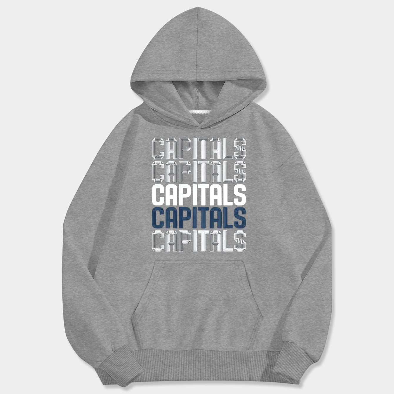 Capitals Repeat - Navy Men's Big & Tall Hoodie