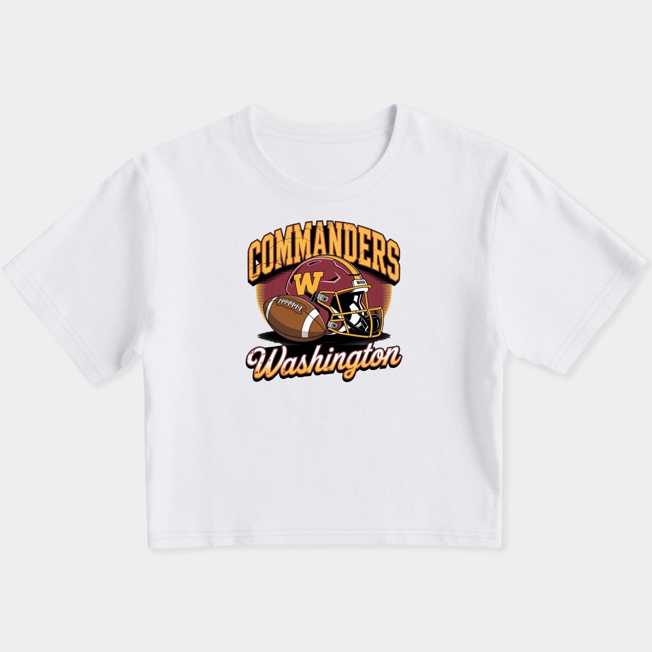 Washington Commanders Vintage Women's Slim Fit Baby Tee