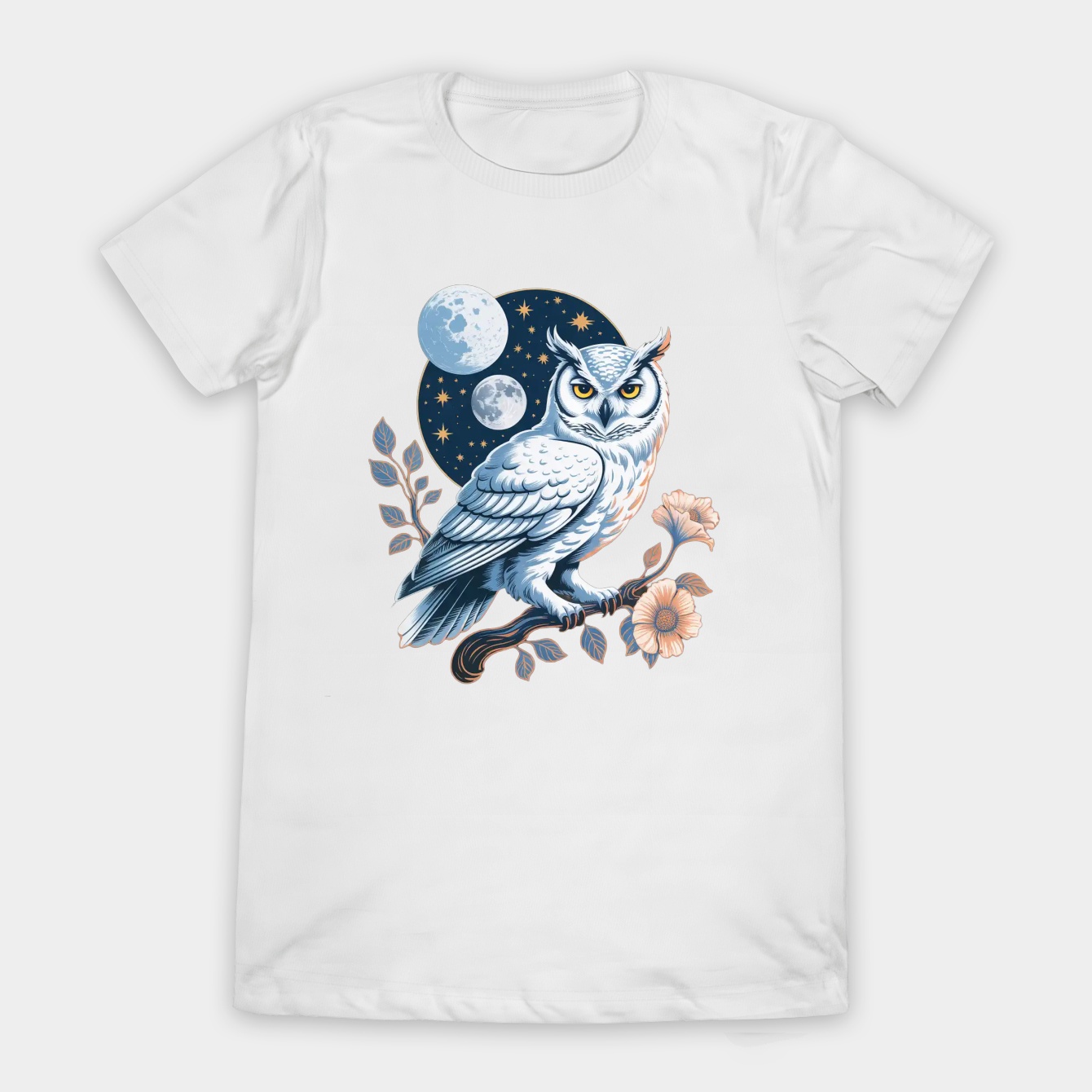 White Owl at Night Women's T-Shirt