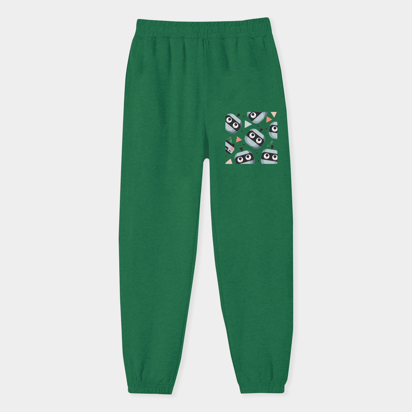 Bot pattern - Yellow Women's Sweatpants