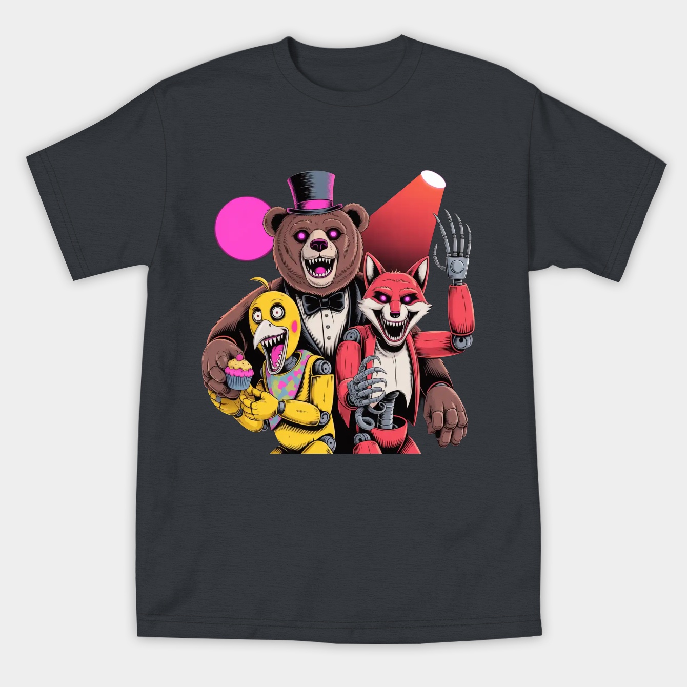 Futuristic Nightmare Freddy & Friends Women's Athletic Performance T-Shirt