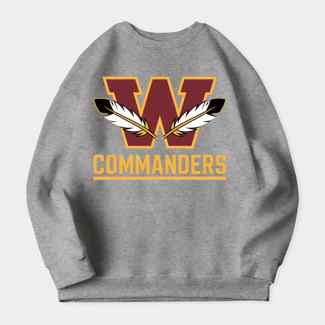 washington-commanders team logo Women's Crewneck Sweatshirt