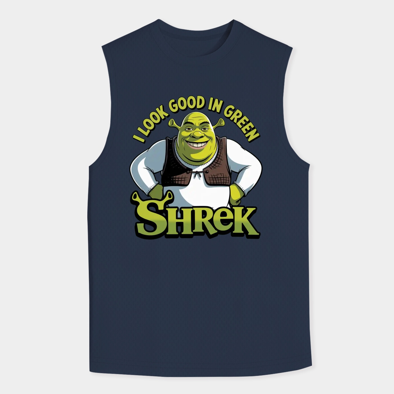 Gift Idea Sexy Shrek Shrek Meme Face Shrek Wazowski Gifts For Her Funny Men's Tank Top