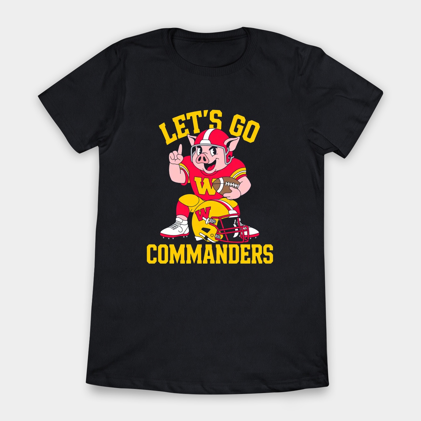 let's go Washington Commanders Women's T-Shirt
