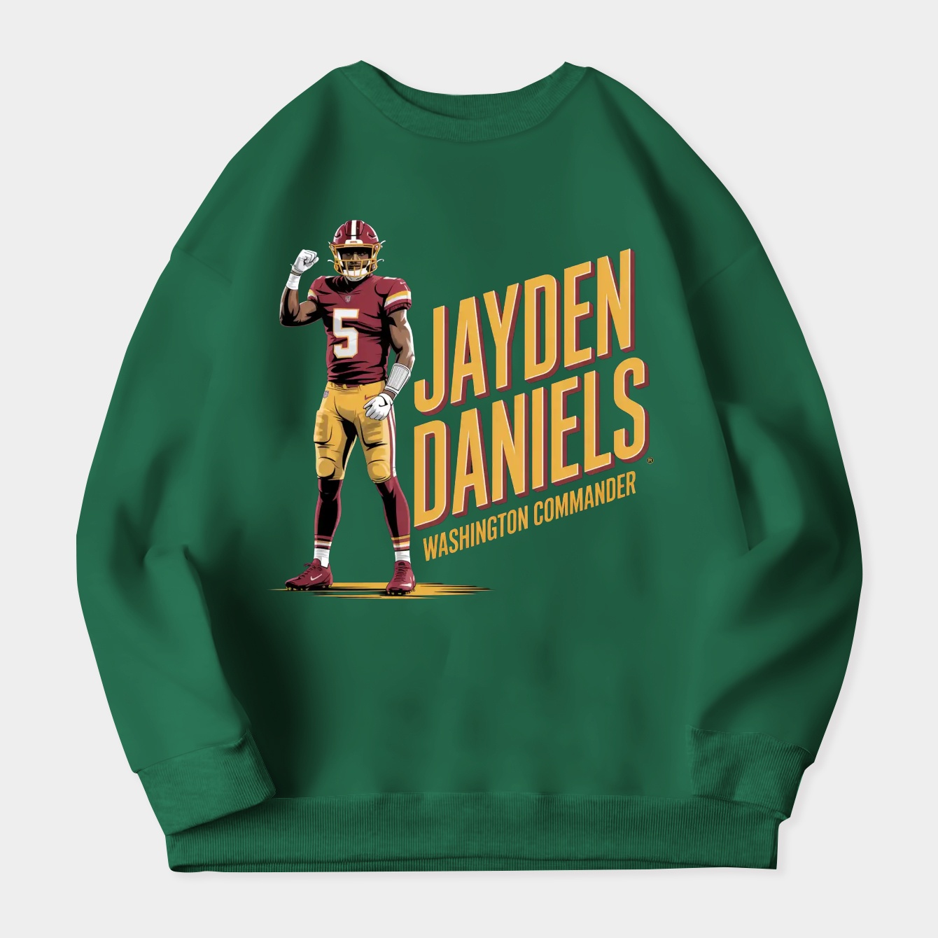 Washington Commanders Jayden Daniels Women's Crewneck Sweatshirt