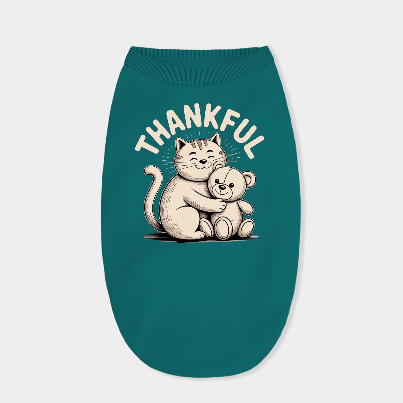 Garfield Fall Thankful Teddy Bear Hugs Dog Shirt