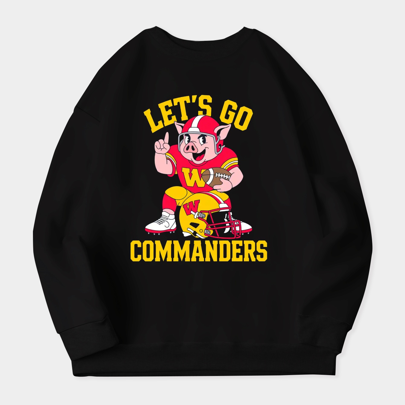 let's go Washington Commanders Women's Plus Size Sweatshirt