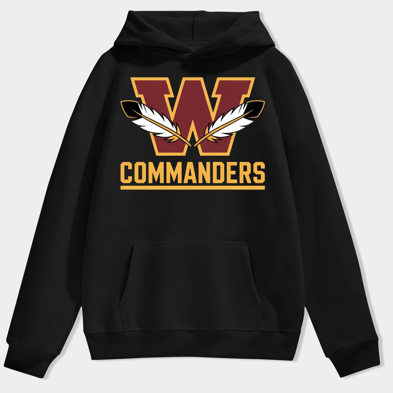 washington-commanders team logo Men's Hoodie