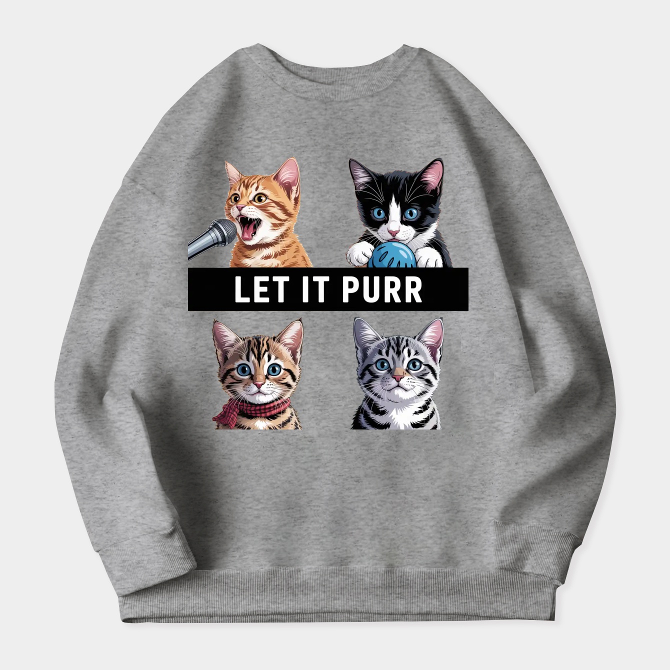 Let It Purr Women's Plus Size Sweatshirt