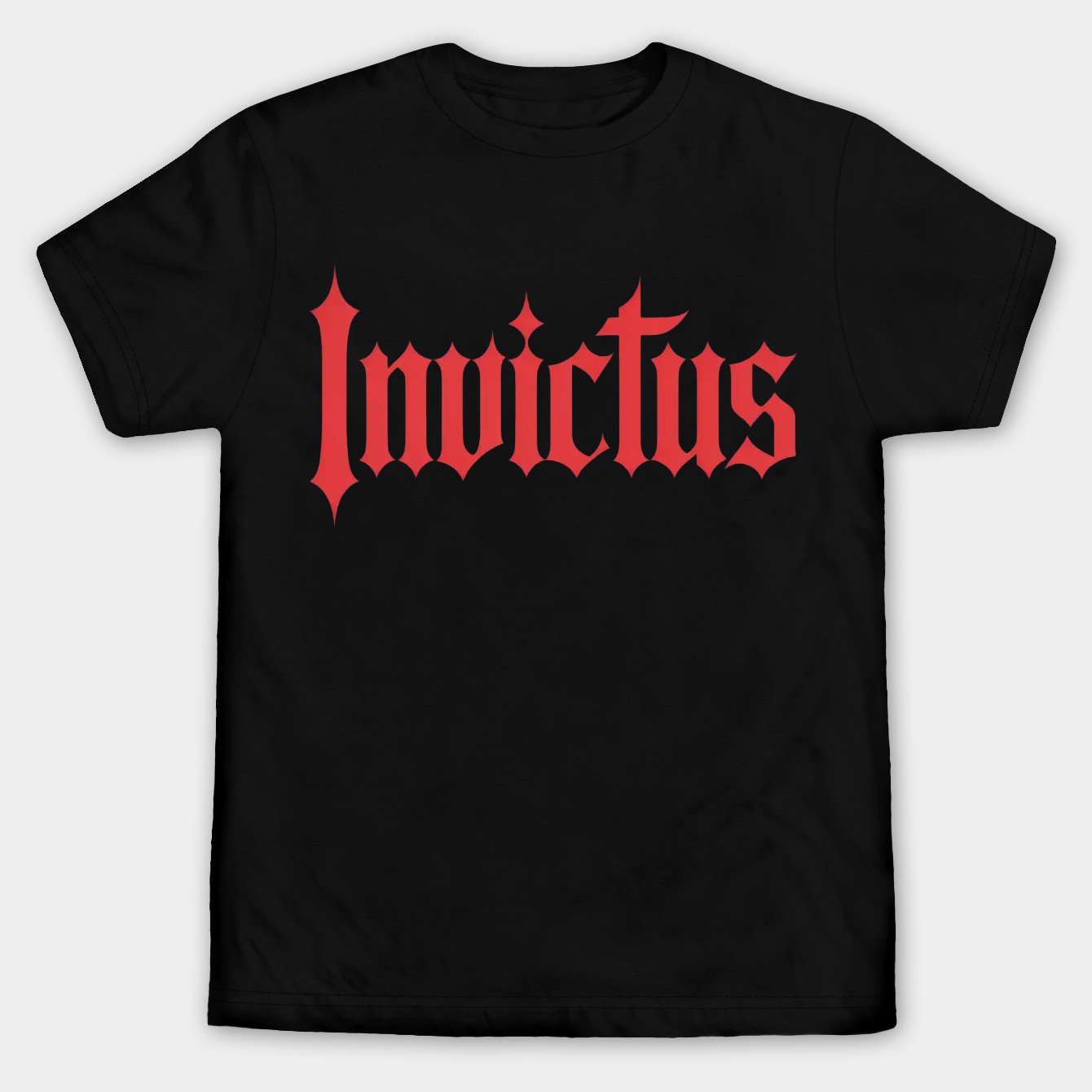Invictus Bold Red Gothic Men's Big & Tall T-shirt