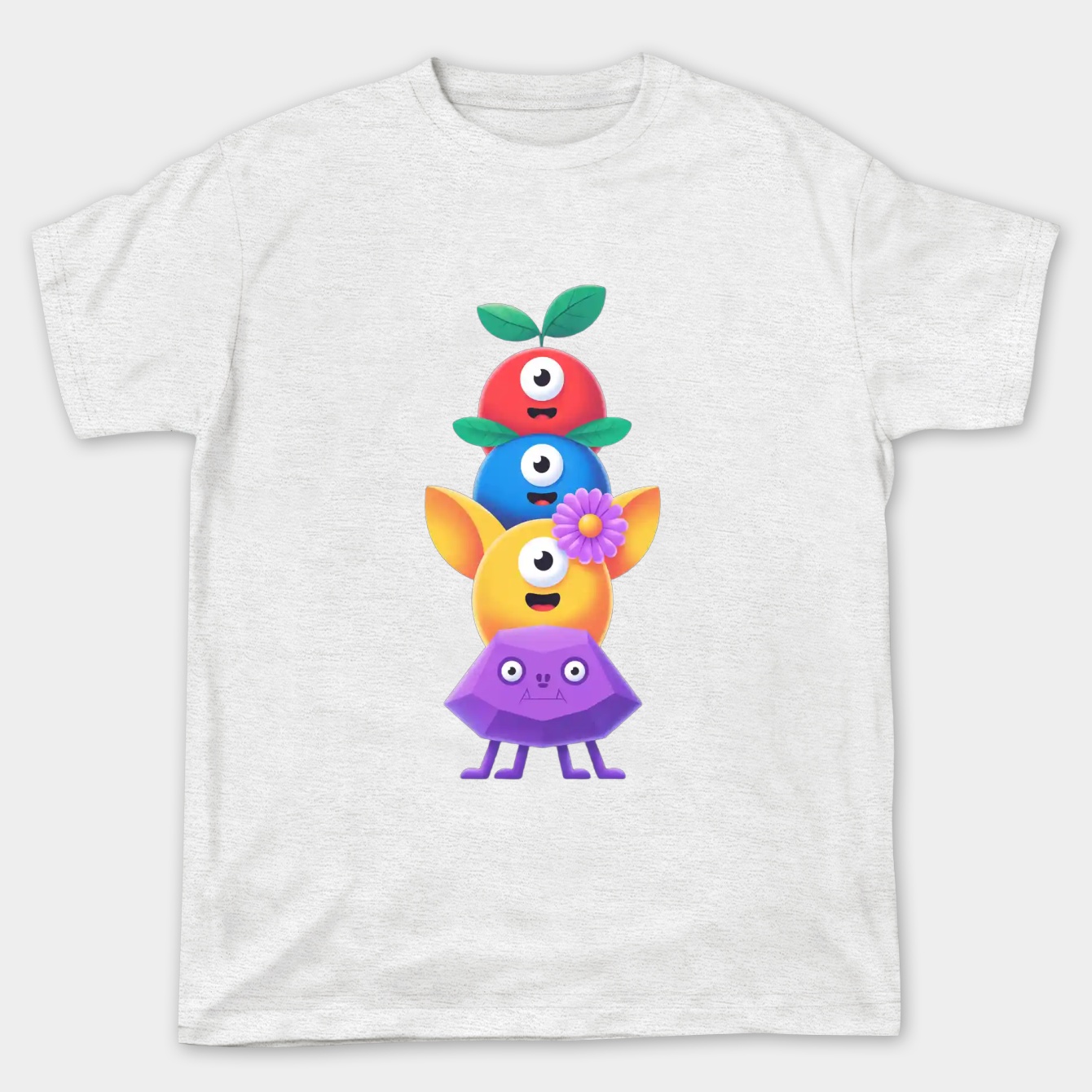 Pikmins Character Stack Design Women's Plus Size T-shirt