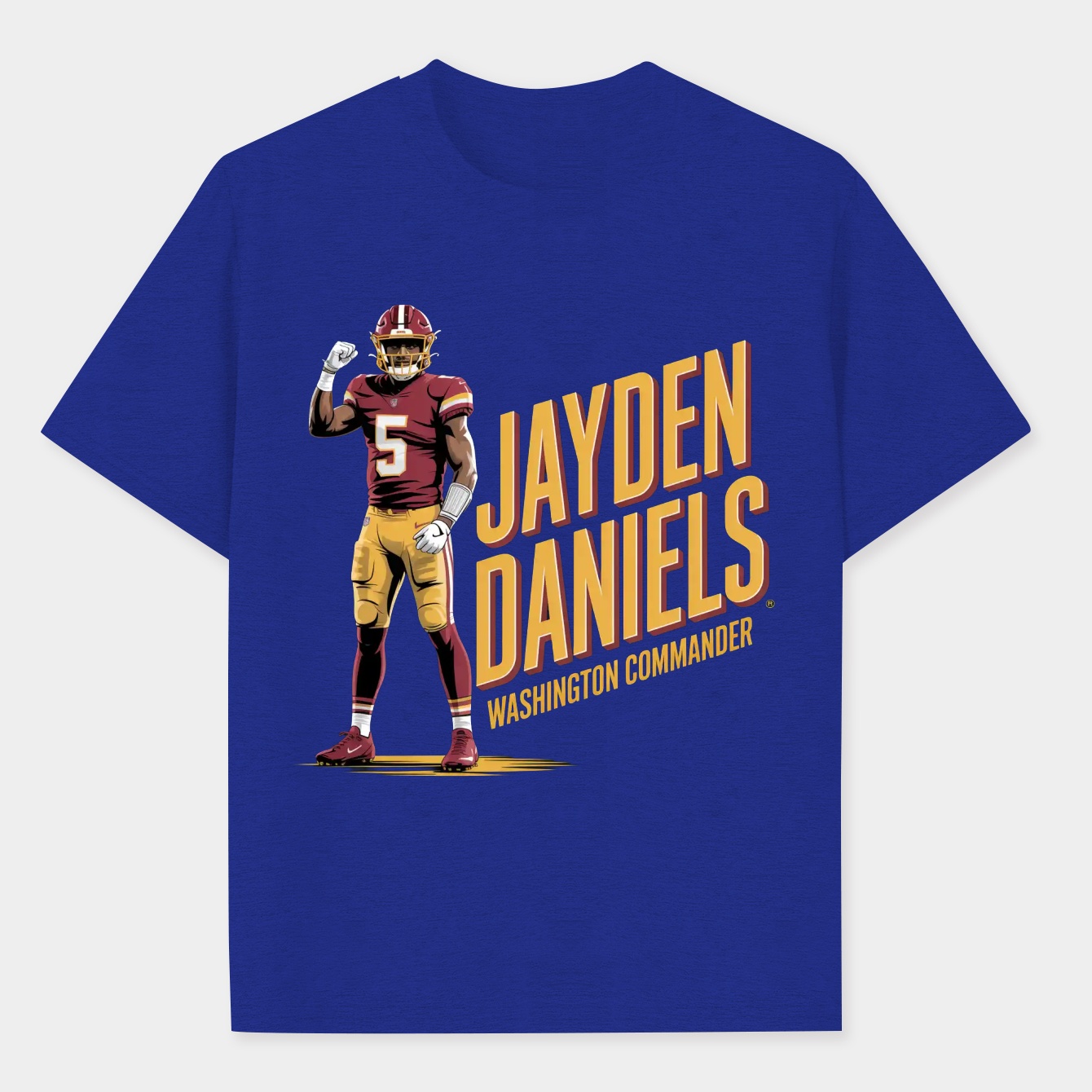 Washington Commanders Jayden Daniels Men's Performance Athletic T-Shirt