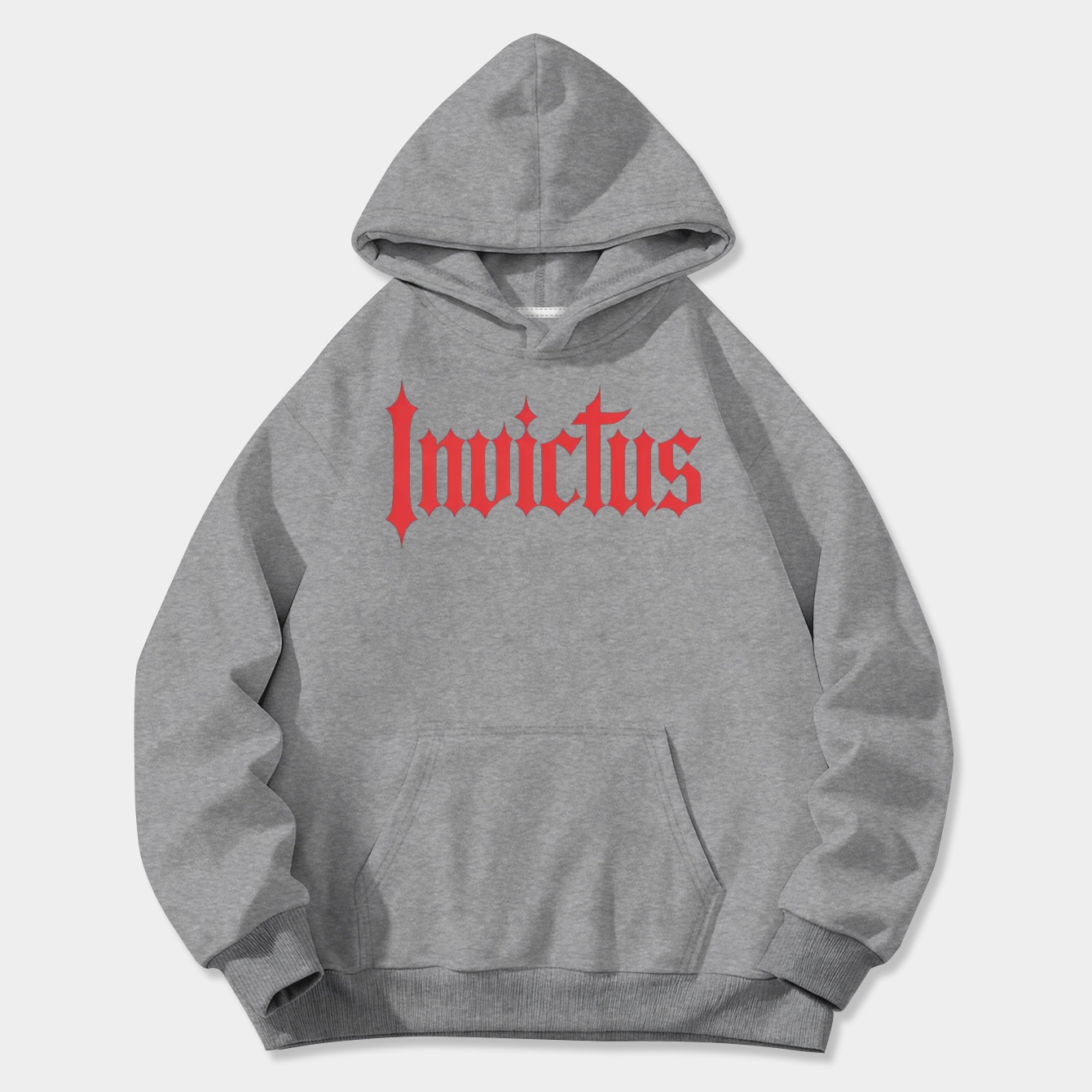 Invictus Bold Red Gothic Women's Plus Size Hoodie