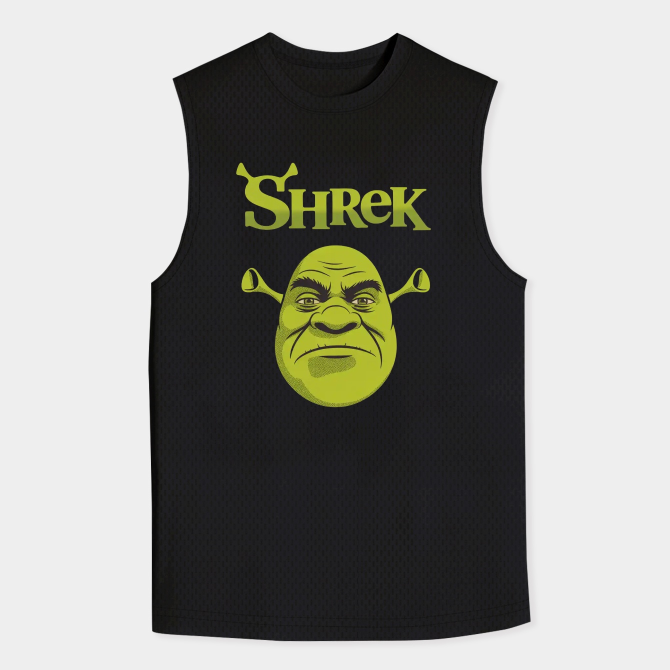 Shrek Grumpy Green Comic Art Men's Tank Top