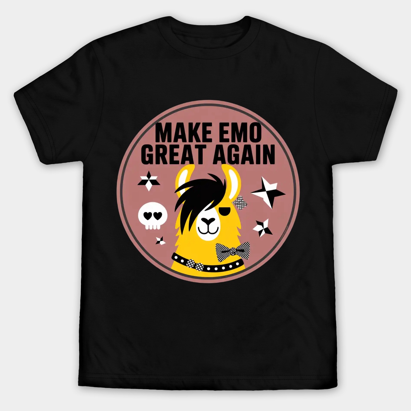 Make Emo Great Again Badge Men's Big & Tall T-shirt