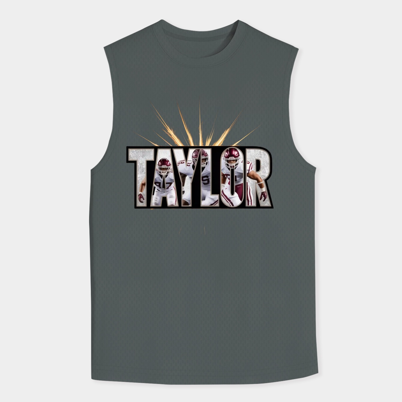 Sean Taylor Name Image Design Men's Big & Tall Tank Top