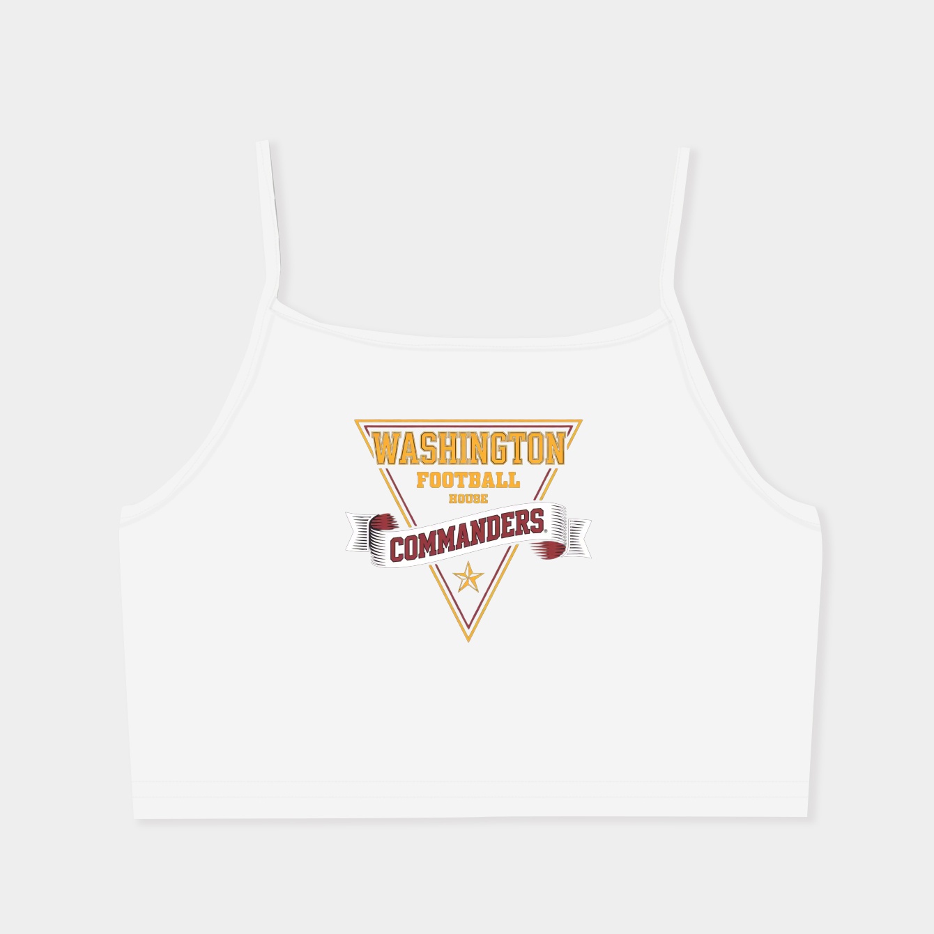 Retro Washington Commanders Women's Spaghetti Strap Tank Top