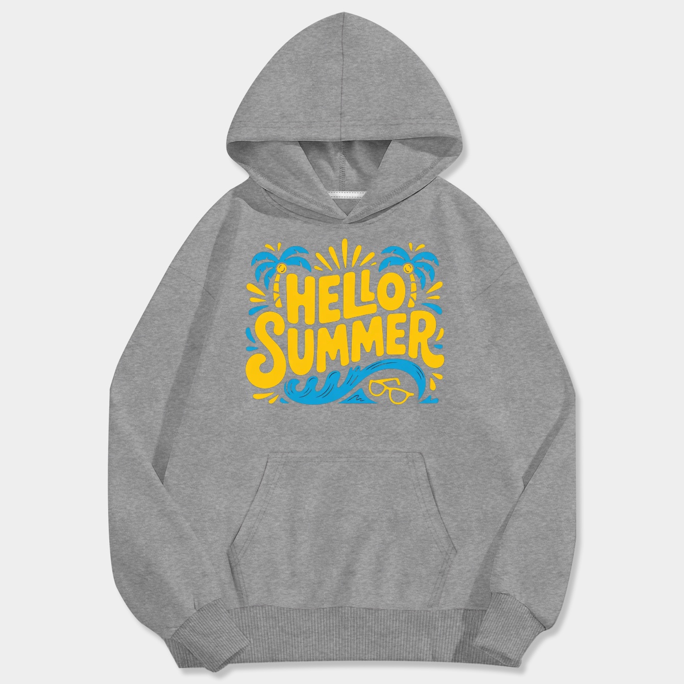 Hello summer Men's Big & Tall Hoodie