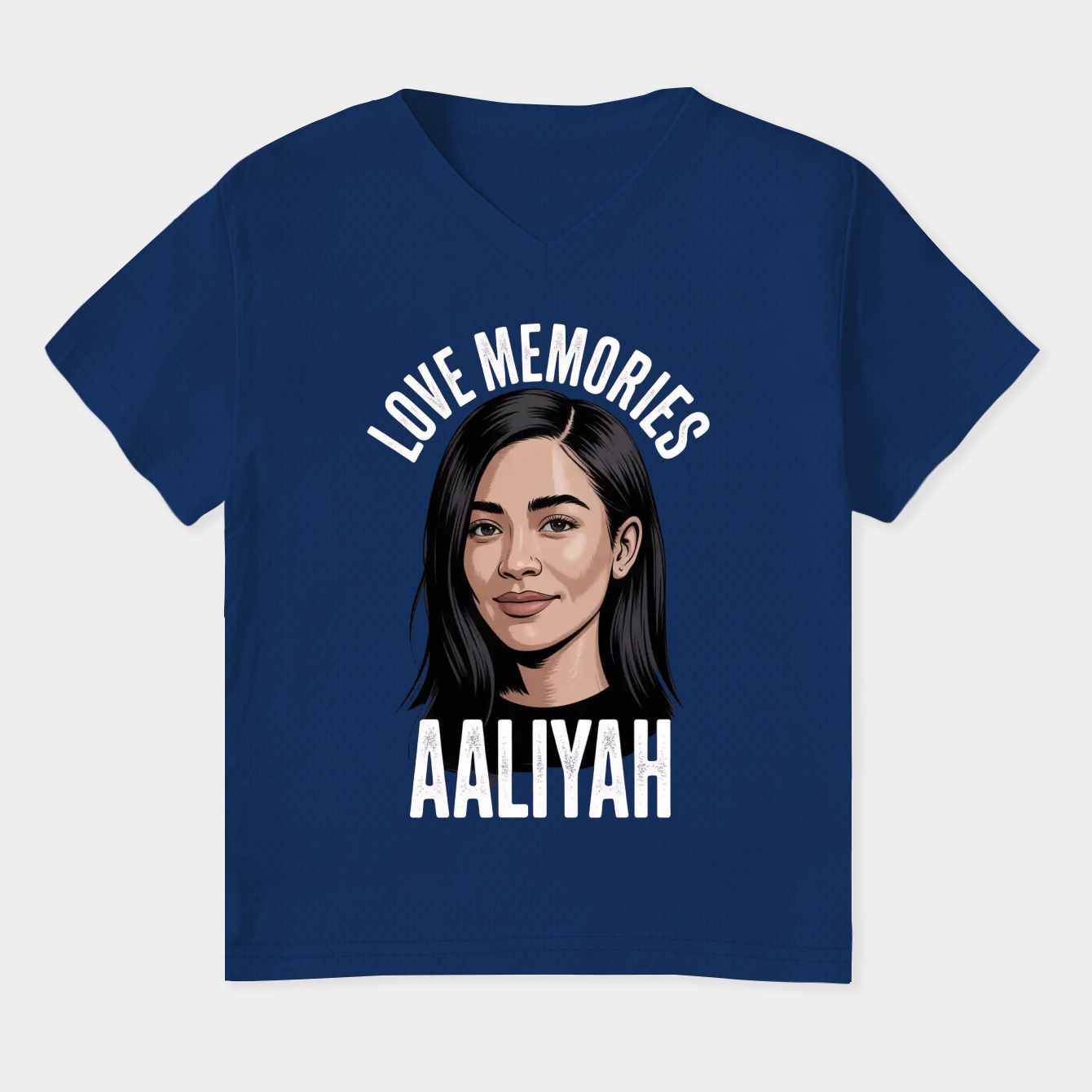 Aaliyah Love Memories Women's Plus Size V-Neck T-Shirt