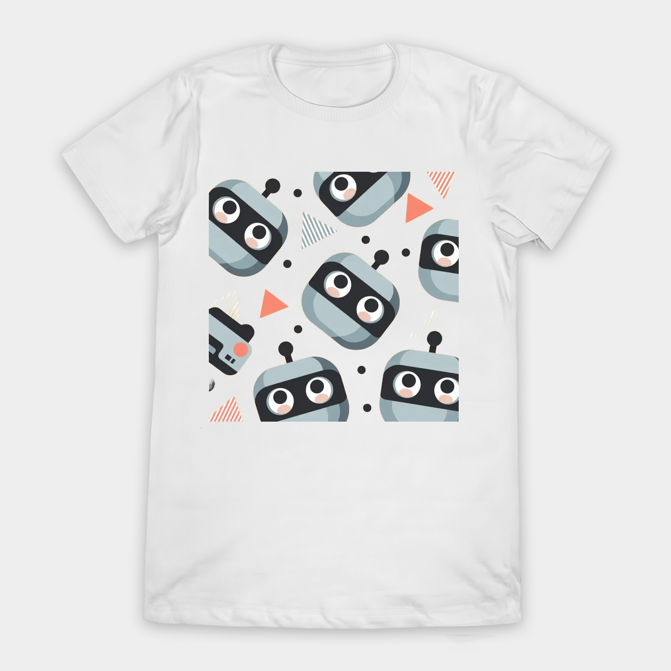 Bot pattern - Yellow Women's T-Shirt