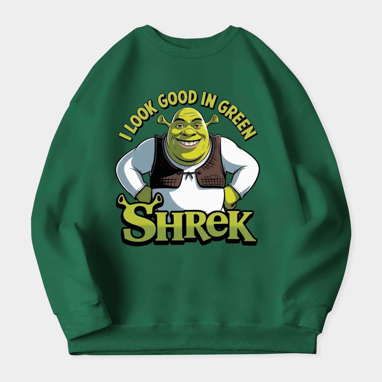 Gift Idea Sexy Shrek Shrek Meme Face Shrek Wazowski Gifts For Her Funny Women's Plus Size Sweatshirt