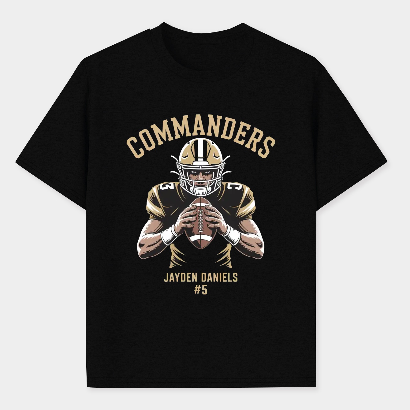 Jayden Daniels Vintage Commanders Men's Performance Athletic T-Shirt
