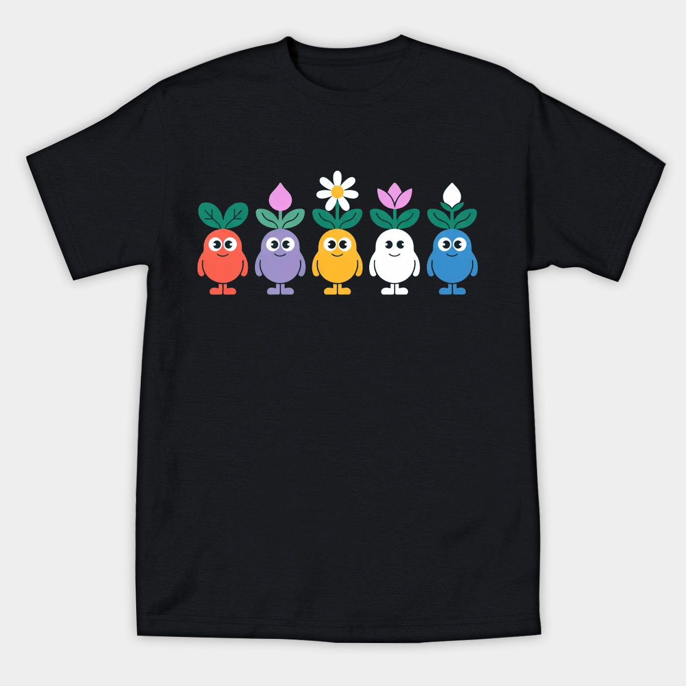 cute pikmin pattern Women's Athletic Performance T-Shirt