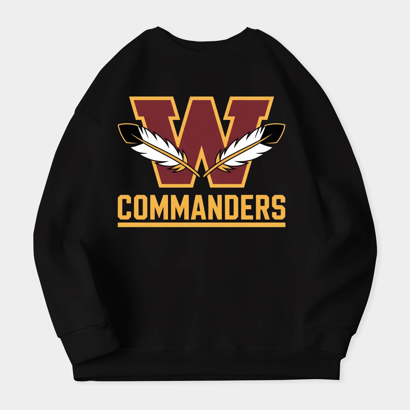 washington-commanders team logo Women's Plus Size Sweatshirt