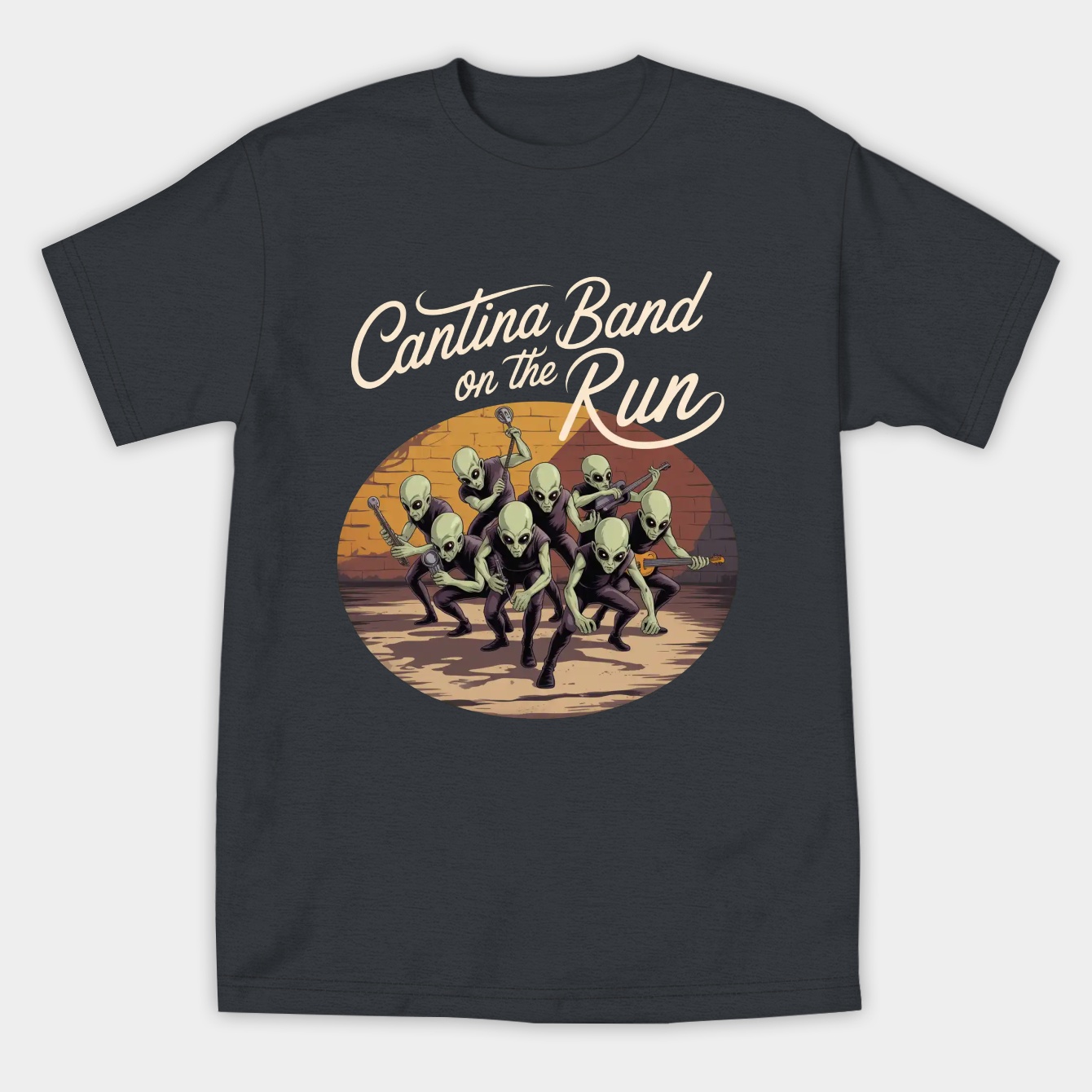 Cantina Band on the Run Women's Athletic Performance T-Shirt