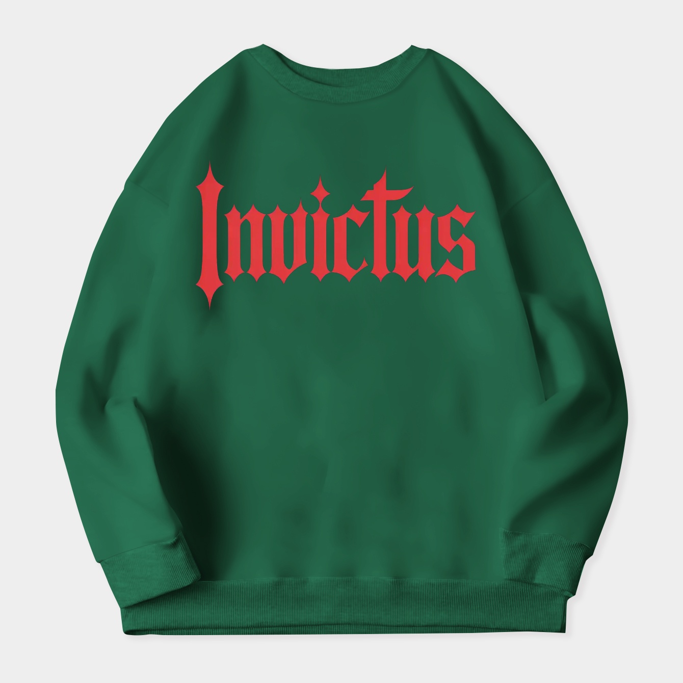 Invictus Bold Red Gothic Women's Crewneck Sweatshirt