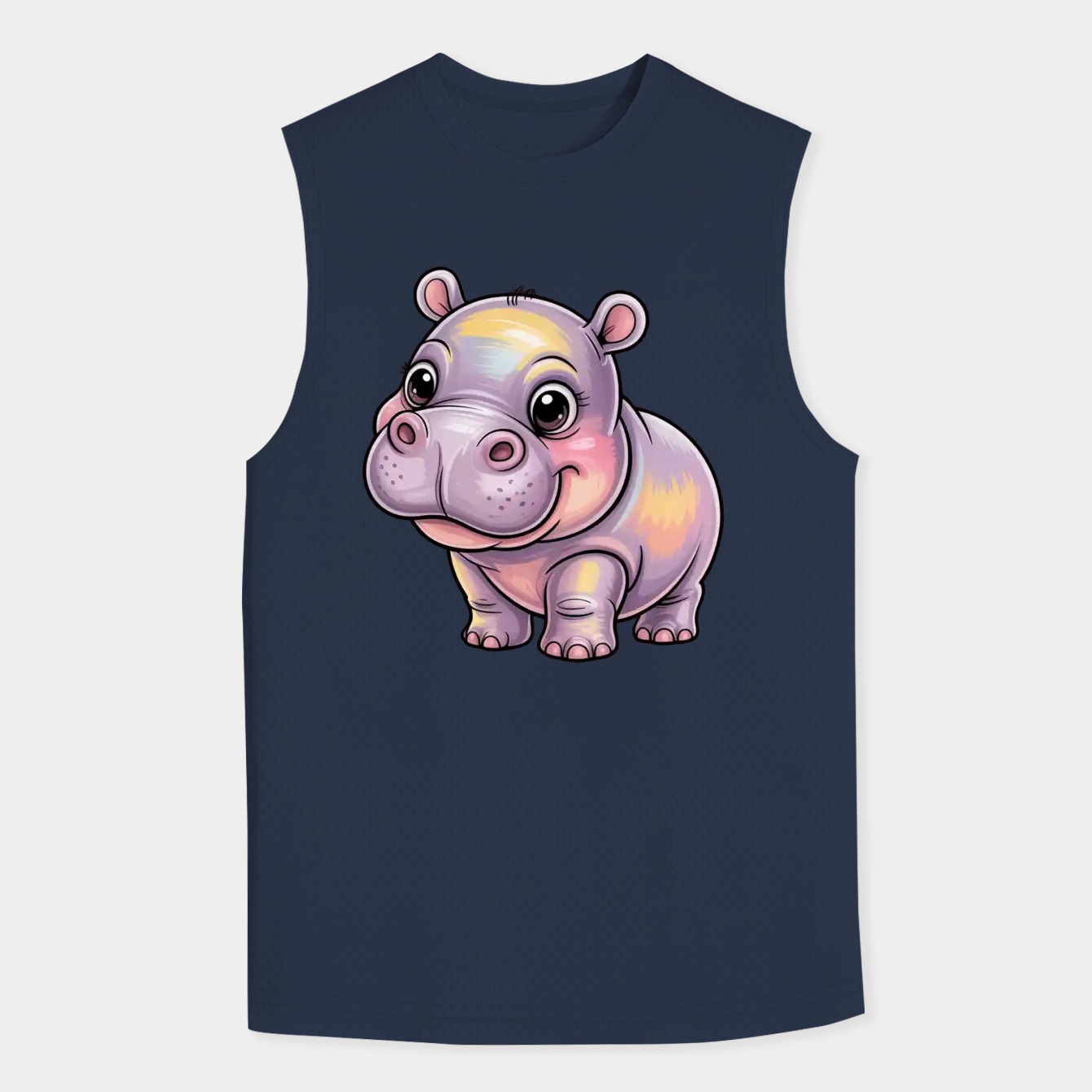 Moo Deng Baby Hippo Cute Cartoon