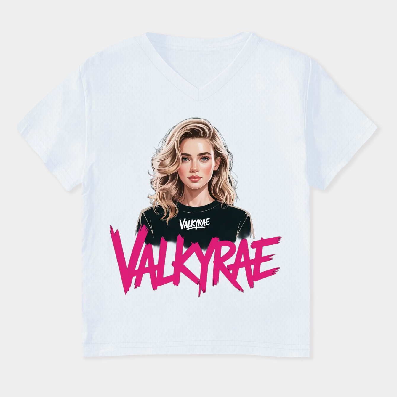 valkyrae Women's Plus Size V-Neck T-Shirt