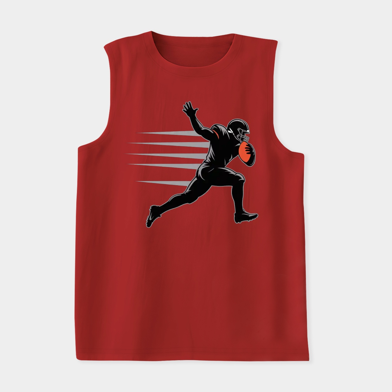 Touchdown Black Silhouette Women's Soft Tank Top