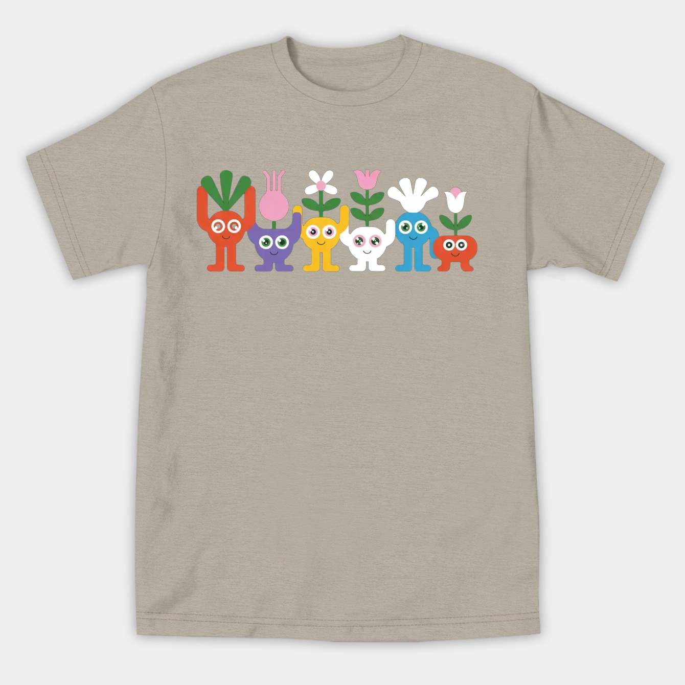cute pikmin pattern blue